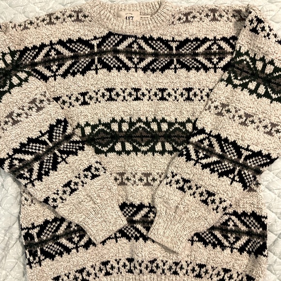 Men’s Cotton Ragg Knit Crewneck Sweater, Size Medium - Picture 1 of 6